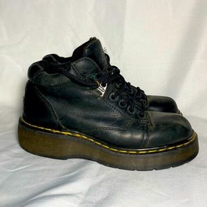 DOC MARTENS 9357 Vintage MIE chunky chonky platform lace-up high-top black boots